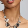 5 Heart Station Necklace*Garage Clothing Clearance