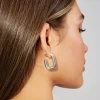 3 Pack Square Hoop Earrings*Garage Clothing Outlet