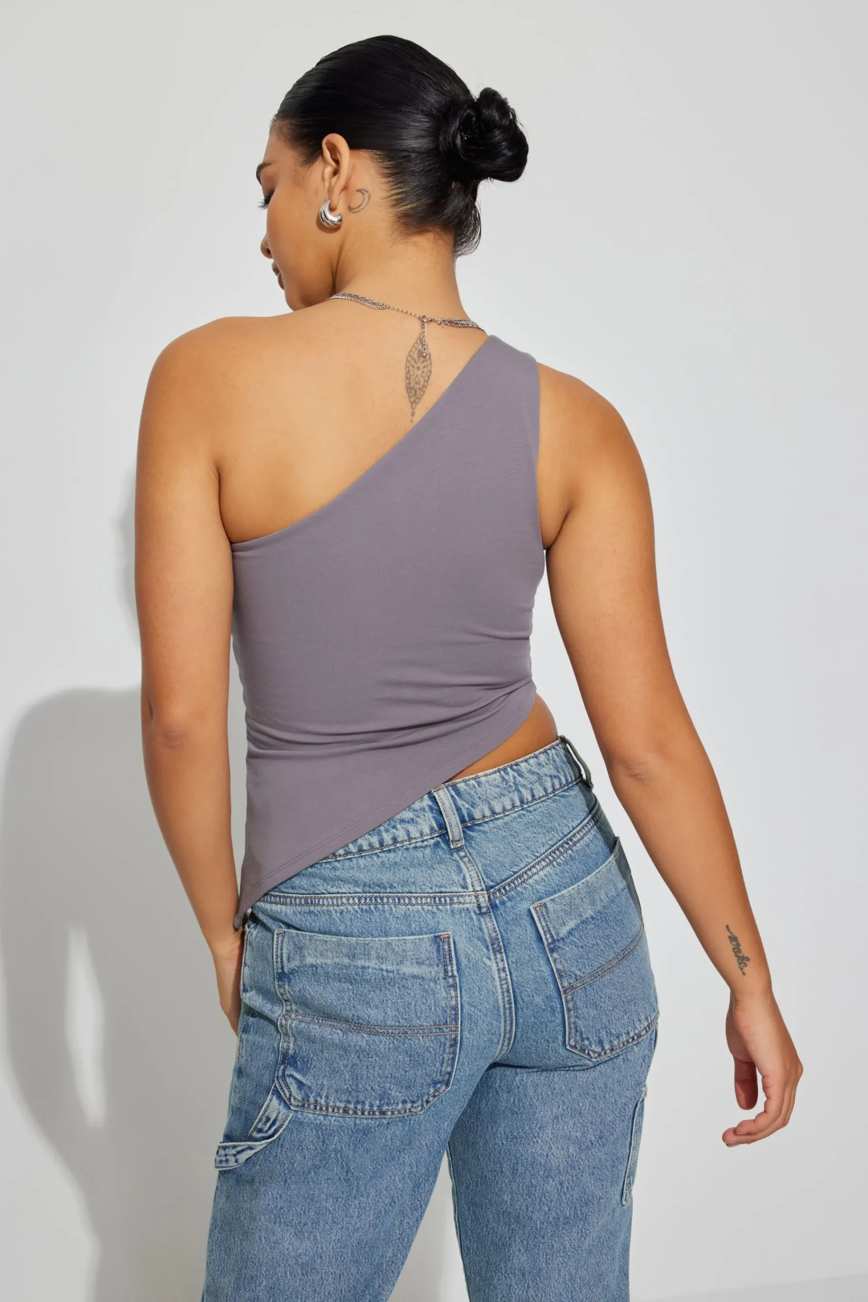 Asymmetric Off Shoulder Tank Top*Garage Clothing Fashion