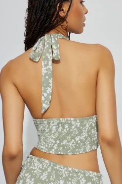 Ayla Smocked Halter Top*Garage Clothing Hot