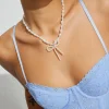 Bow Pearl Necklace*Garage Clothing Sale