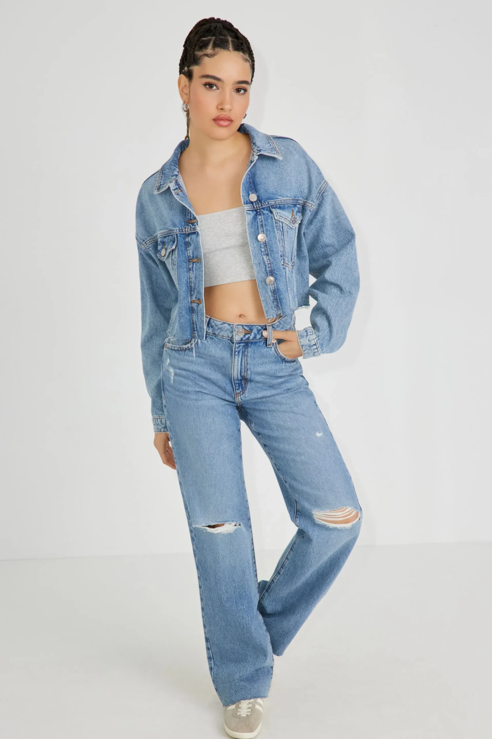 Boyfriend Crop Jacket*Garage Clothing Cheap