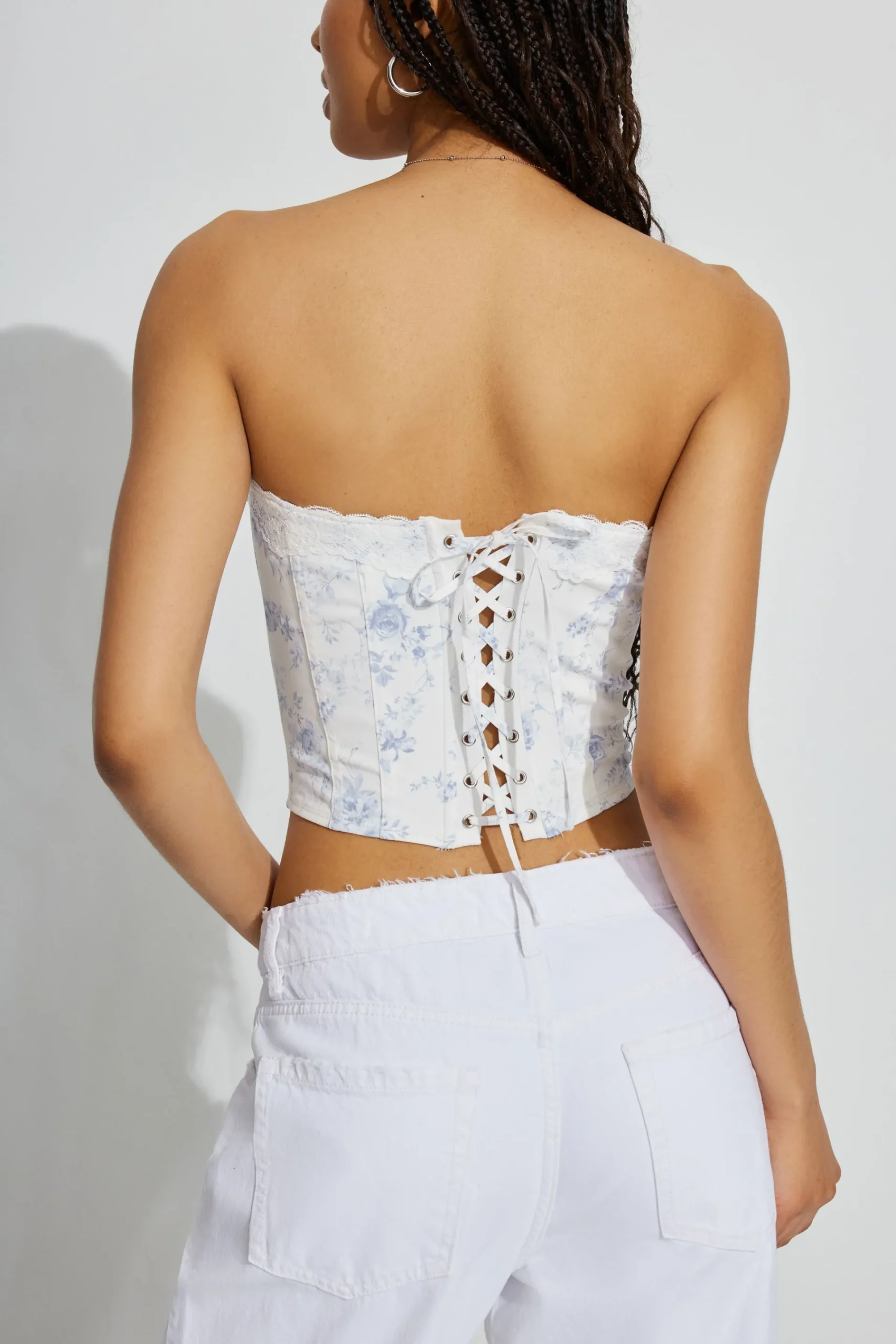 Carolina Lace Trim Corset*Garage Clothing Cheap