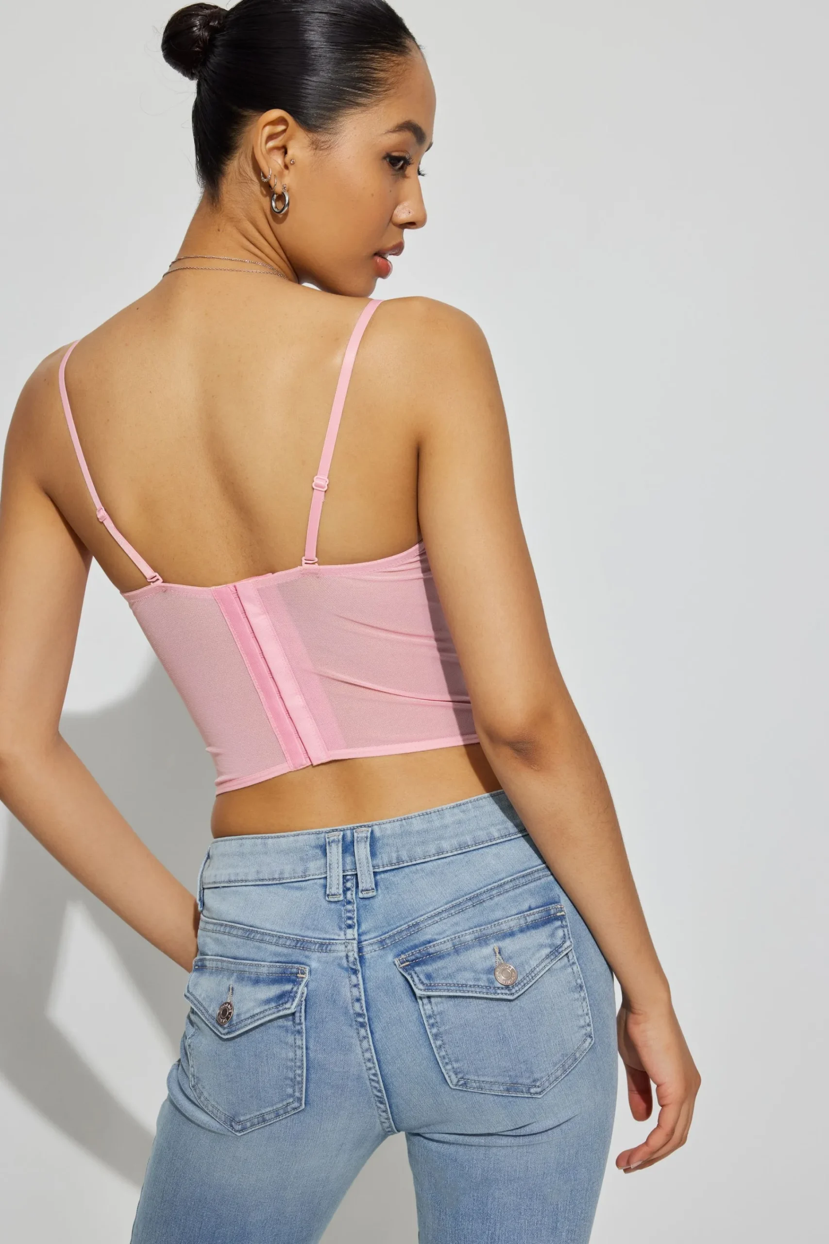 Chrishell Lace Mesh Bustier*Garage Clothing New