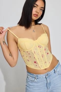 Chrishell Lace Mesh Bustier*Garage Clothing Shop