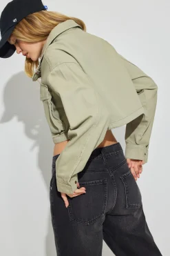Crop Utility Jacket*Garage Clothing Clearance