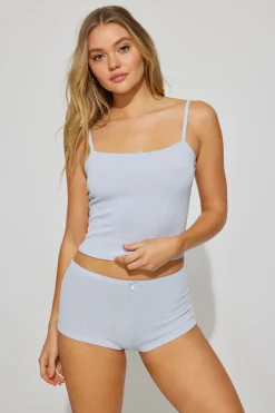 Cropped Pointelle Cami*Garage Clothing Flash Sale