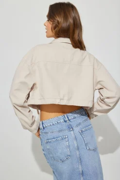 Cropped Utility Denim Jacket*Garage Clothing Shop