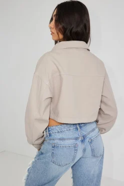 Cropped Utility Denim Jacket*Garage Clothing Best Sale