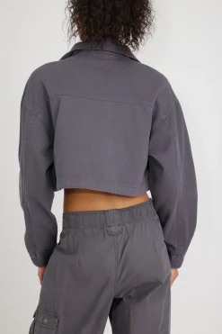 Cropped Utility Denim Jacket*Garage Clothing Store