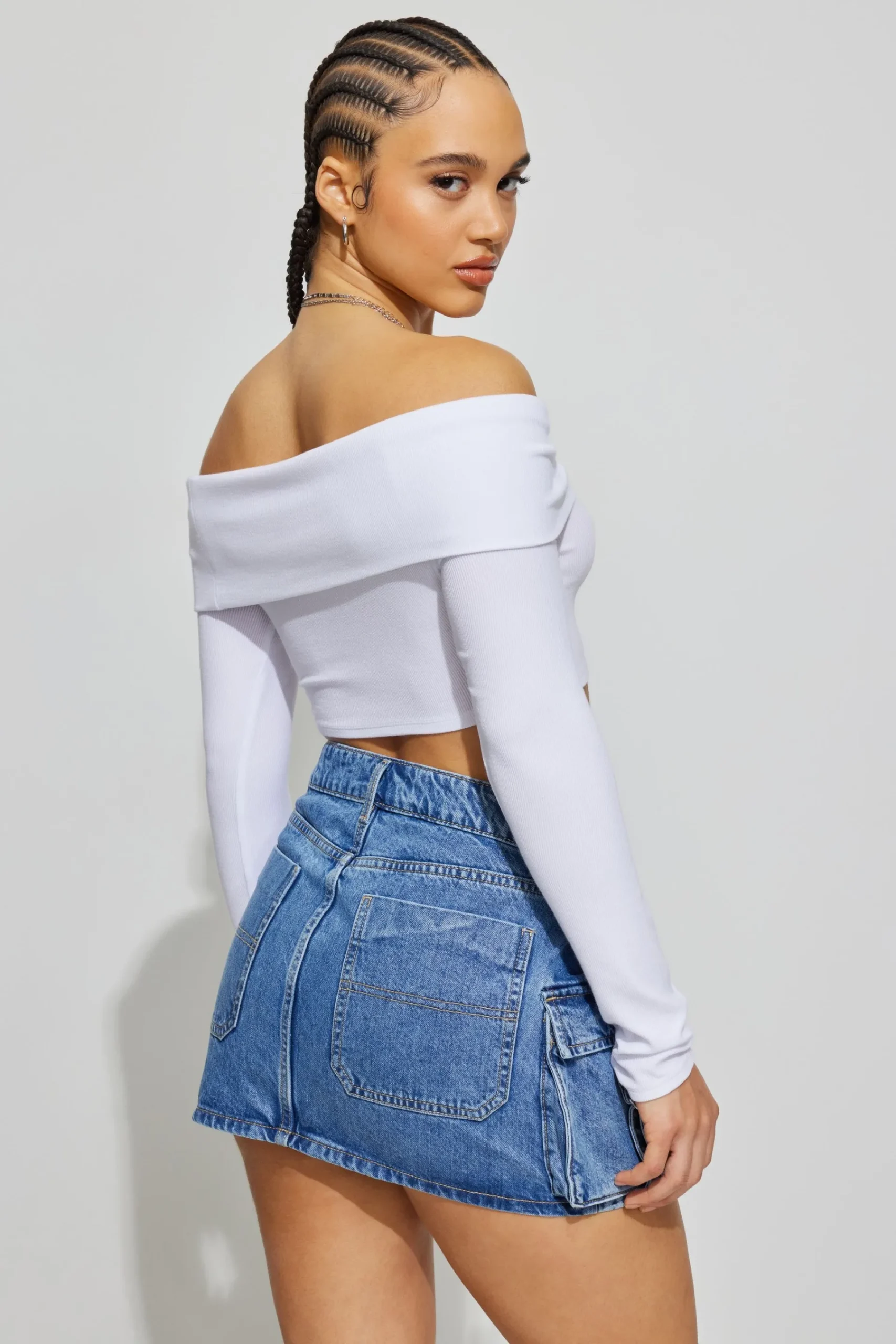 Denim Cargo Mini Skirt*Garage Clothing Sale