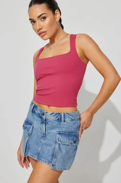 Denim Cargo Skort*Garage Clothing Flash Sale