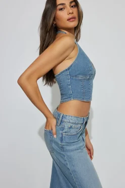 Denim Halter Top*Garage Clothing Online