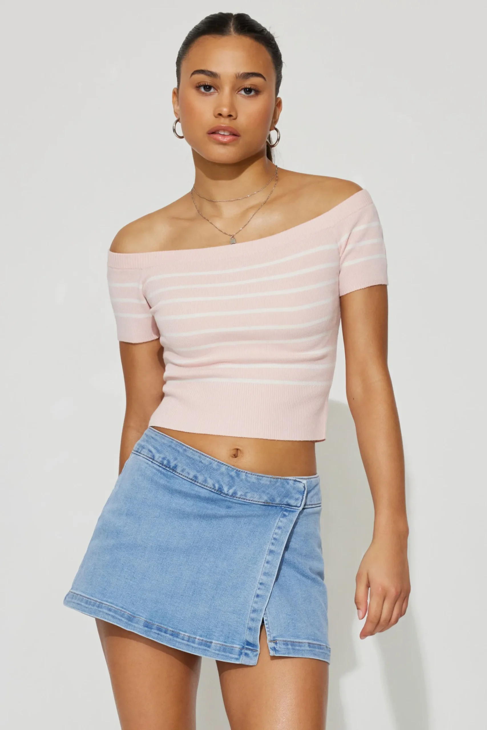 Denim Wrap Skort*Garage Clothing Shop