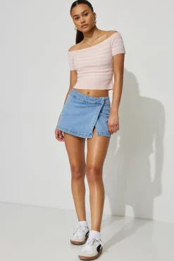 Denim Wrap Skort*Garage Clothing Shop