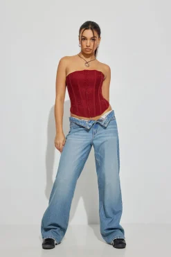Giselle Strapless Lace Corset*Garage Clothing Hot