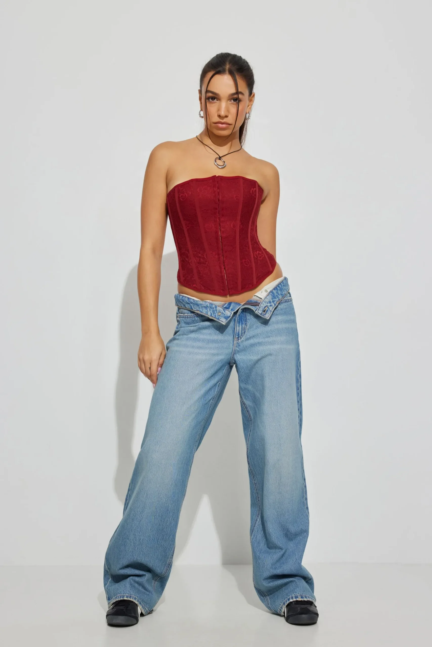 Giselle Strapless Lace Corset*Garage Clothing Hot