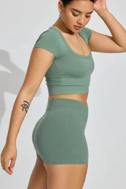 High Rise Booty Short*Garage Clothing Discount