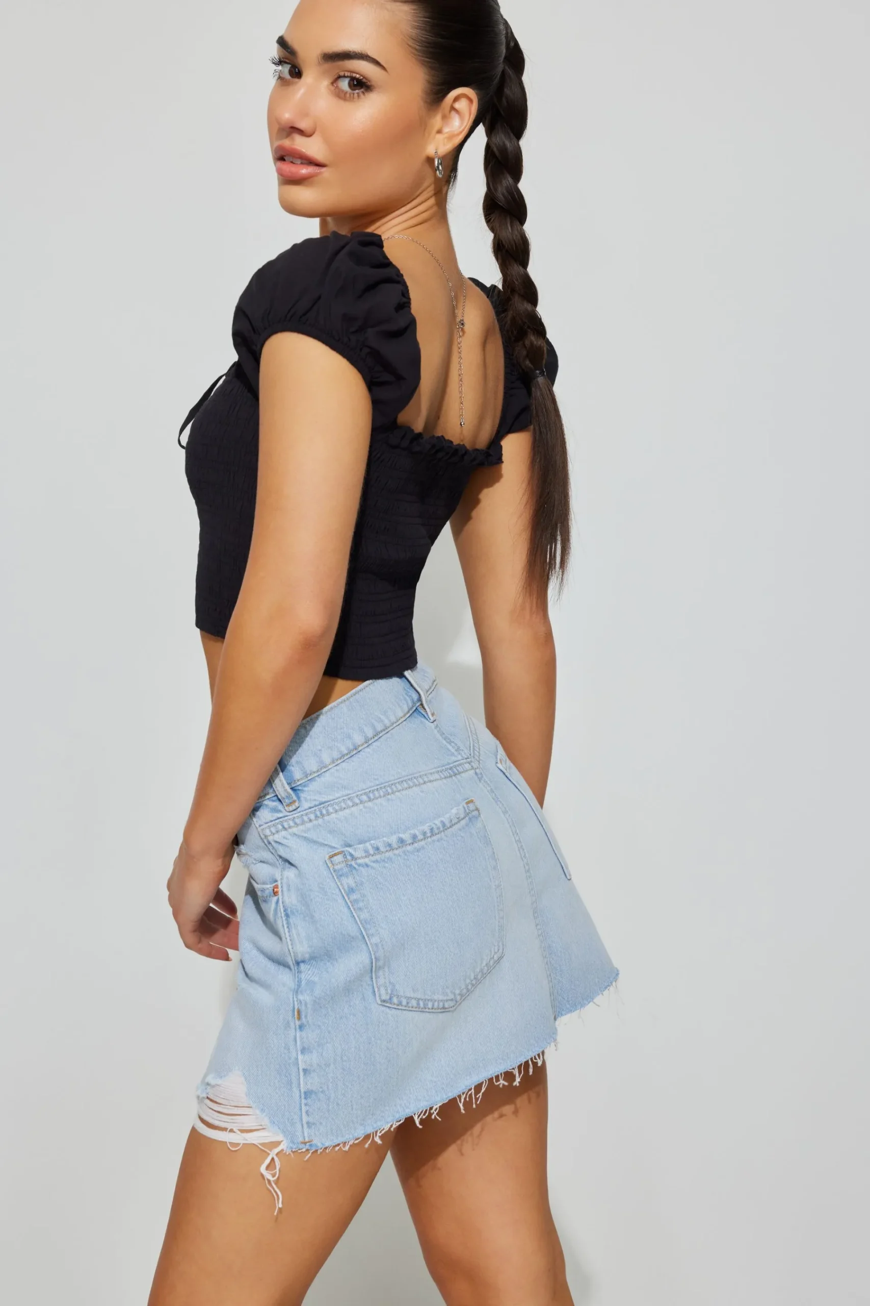 High Rise Denim Skirt*Garage Clothing Clearance