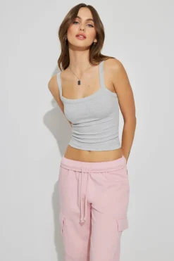 Kasey Scoop Neck Ribbed Cami*Garage Clothing Shop