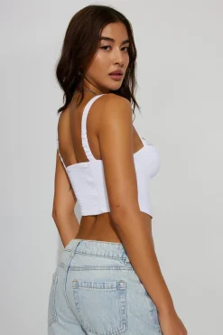 Lia Lace Trim Bustier Top*Garage Clothing Outlet