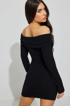Off Shoulder Long Sleeve Mini Dress*Garage Clothing Flash Sale