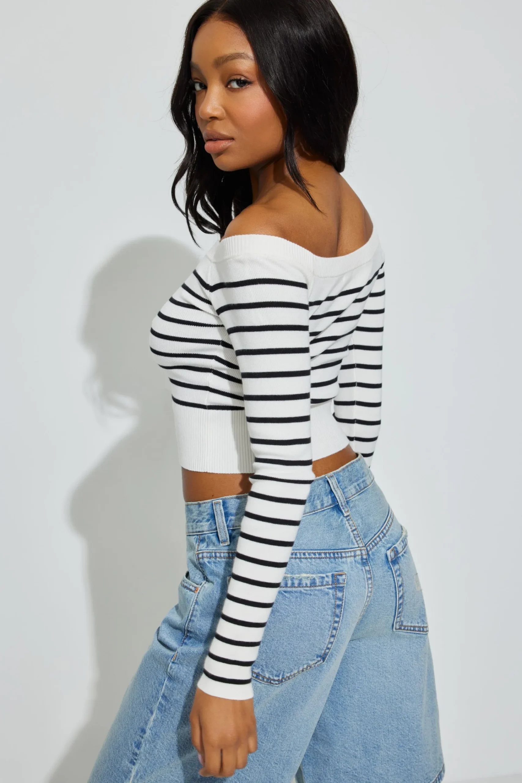Off Shoulder Long Sleeve Top*Garage Clothing Best Sale