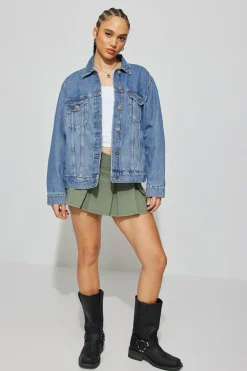 Oversized Boyfriend Denim Jacket*Garage Clothing Cheap