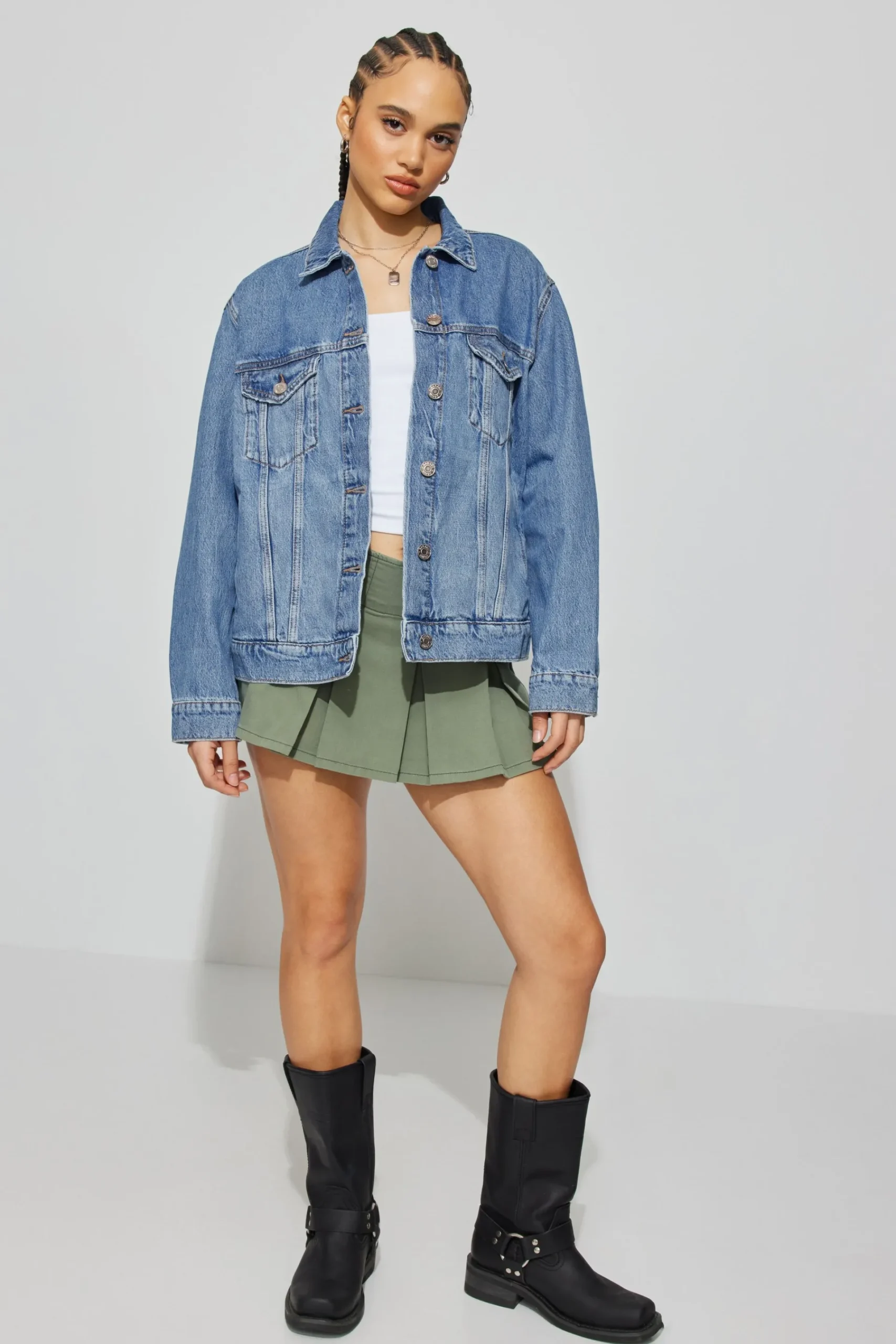 Oversized Boyfriend Denim Jacket*Garage Clothing Cheap