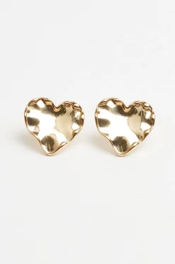 Oversized Heart Studs*Garage Clothing Shop