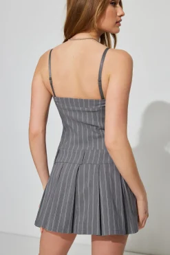 Pleated Drop Waist Mini Dress*Garage Clothing Shop