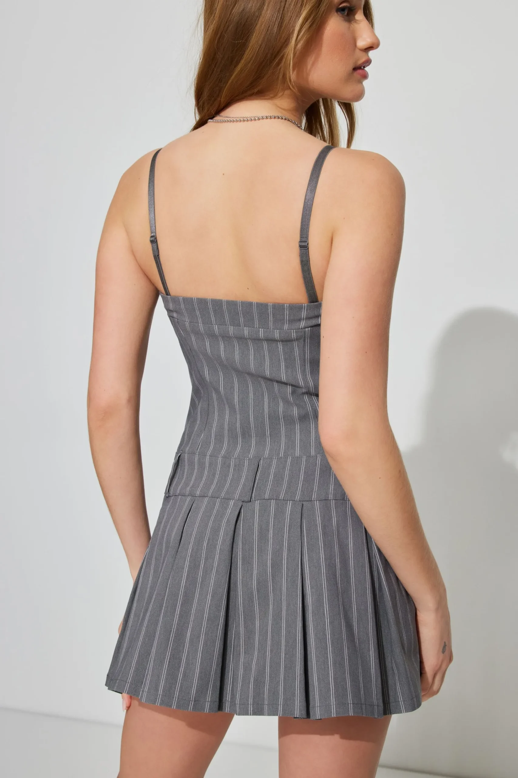 Pleated Drop Waist Mini Dress*Garage Clothing Shop