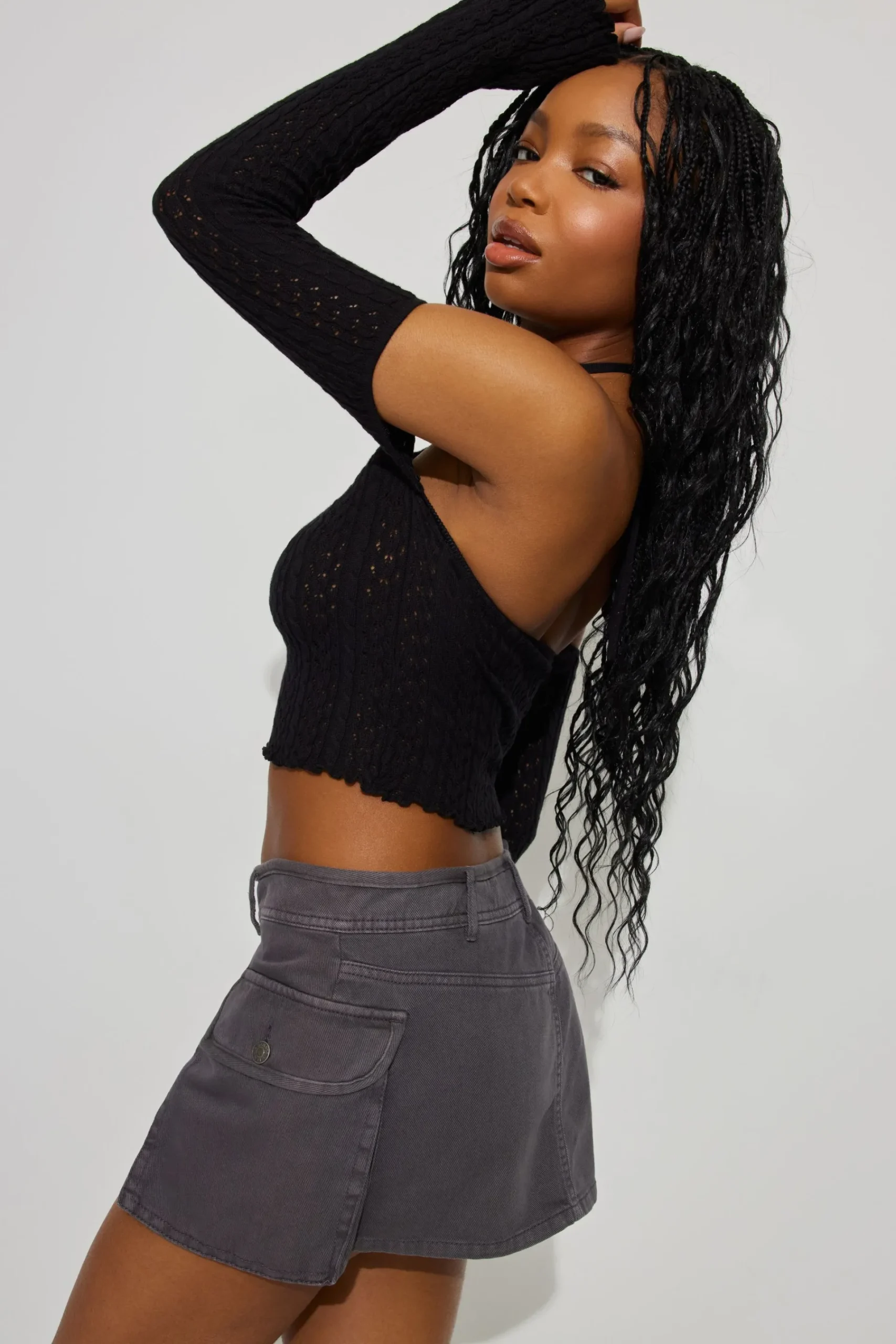 Pointelle Halter Top*Garage Clothing Clearance