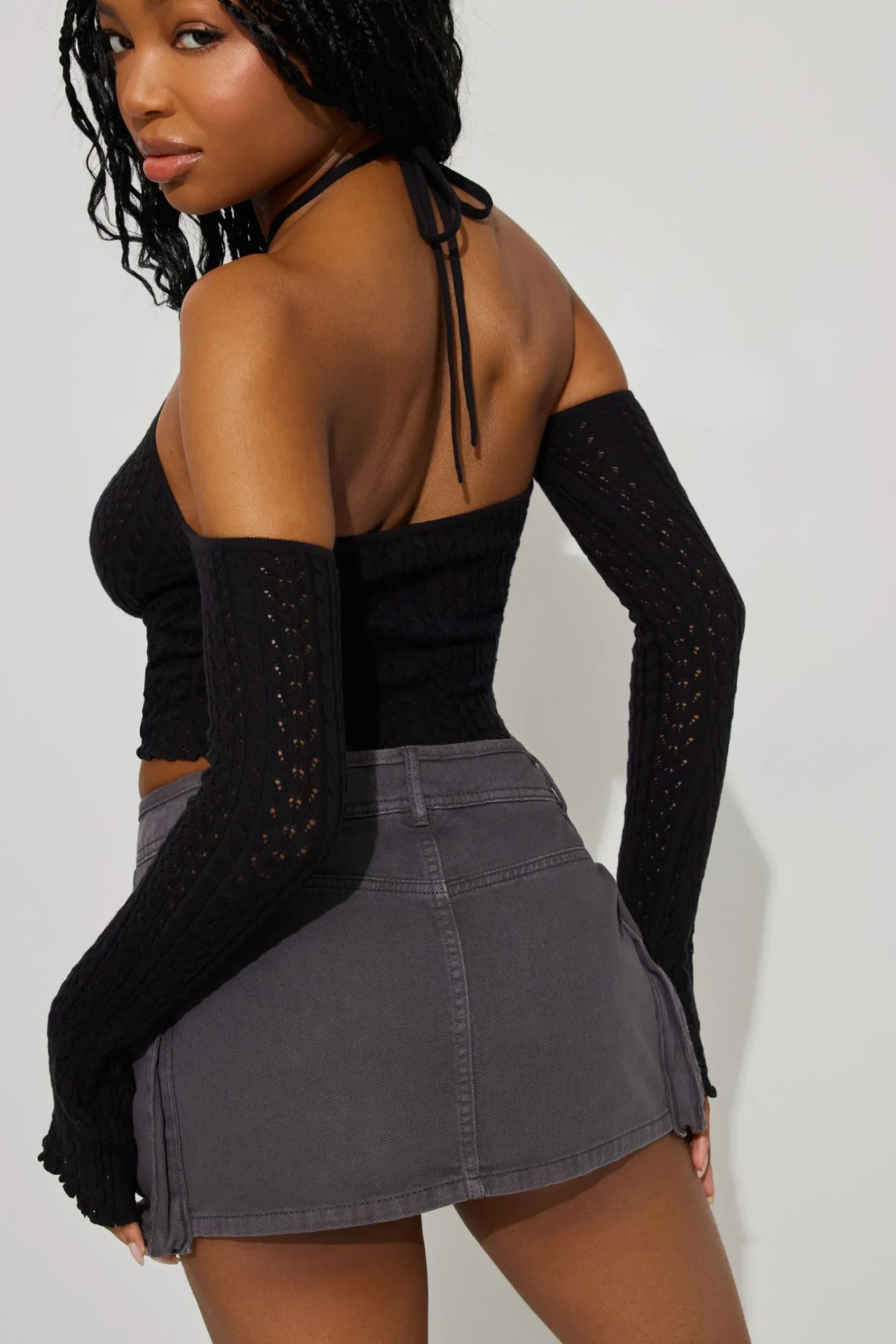 Pointelle Halter Top*Garage Clothing Clearance