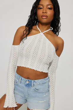 Pointelle Halter Top*Garage Clothing Sale