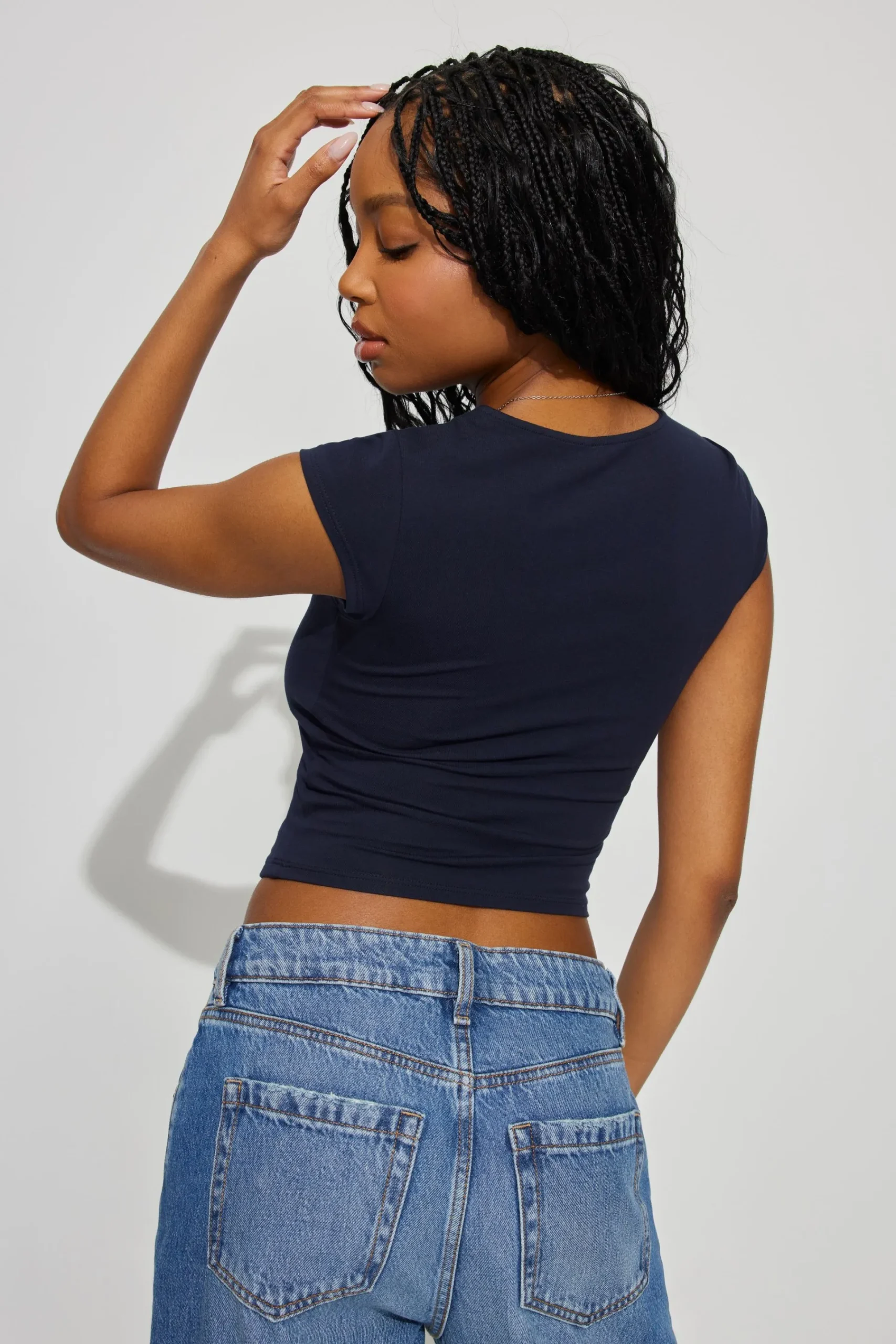 Portia Square Neckline Tee*Garage Clothing Fashion