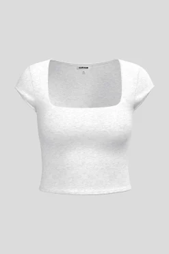 Portia Square Neckline Tee*Garage Clothing Hot