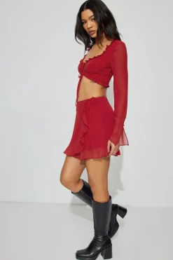 Ruffled Wrap Skirt*Garage Clothing Store