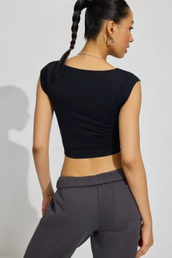 Seamless Cap Sleeve Top*Garage Clothing New