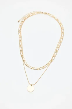 Set Of 2 Chain & Medallion Necklaces*Garage Clothing Outlet