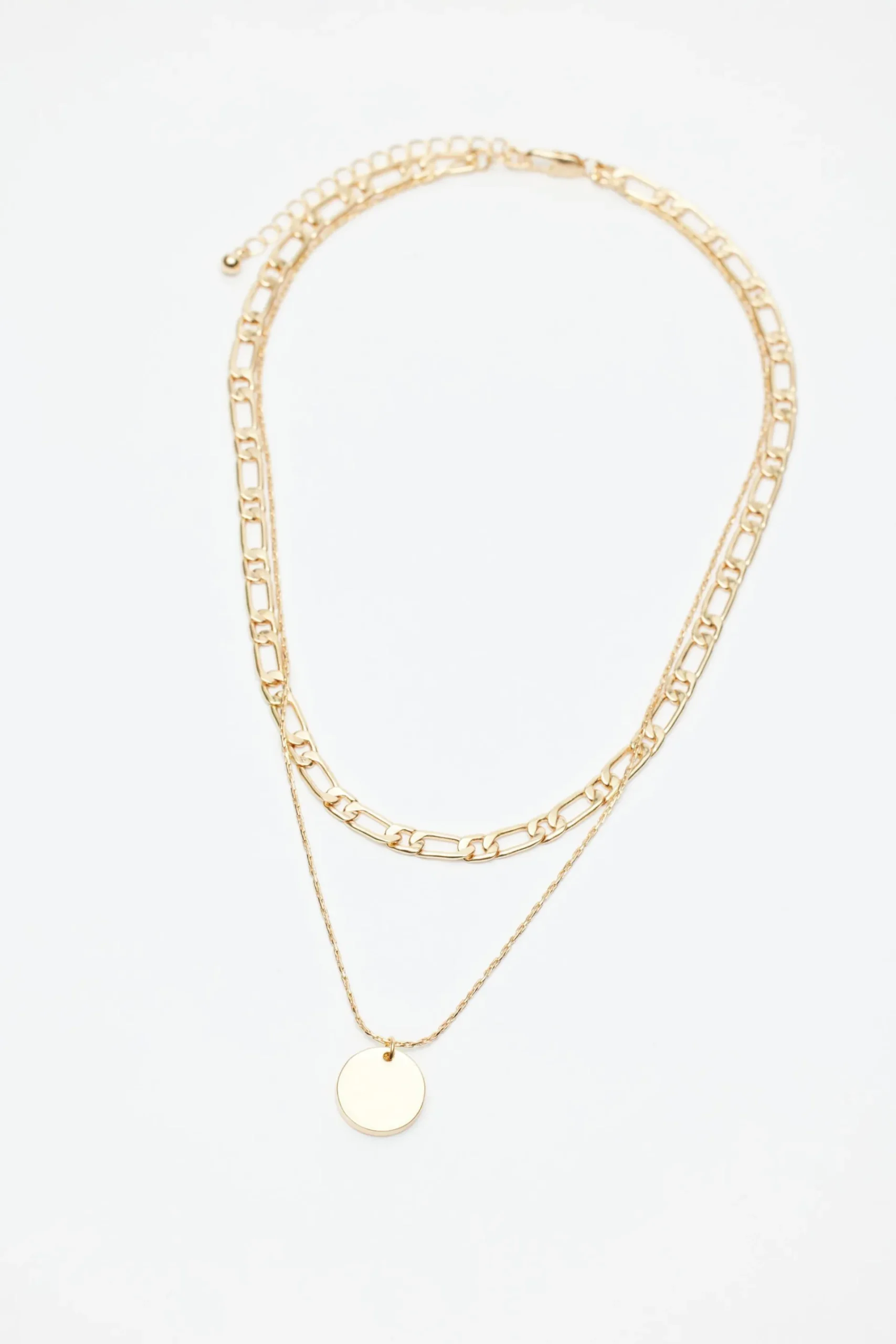 Set Of 2 Chain & Medallion Necklaces*Garage Clothing Outlet