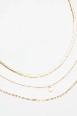 Set Of 3 Classic Chain Necklace*Garage Clothing Best Sale