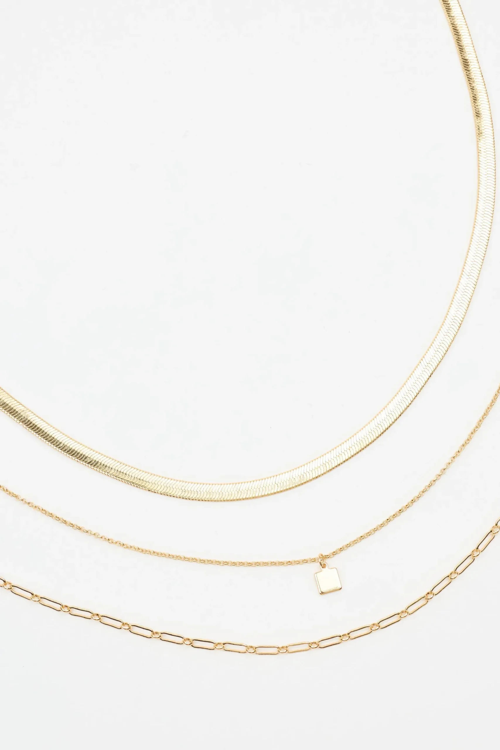 Set Of 3 Classic Chain Necklace*Garage Clothing Best Sale