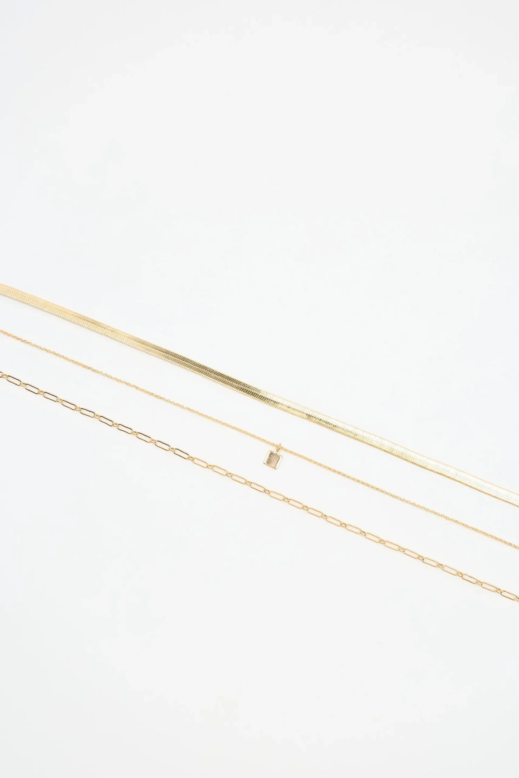Set Of 3 Classic Chain Necklace*Garage Clothing Best Sale