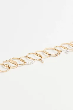 Set Of 12 Delicate Rings*Garage Clothing Clearance