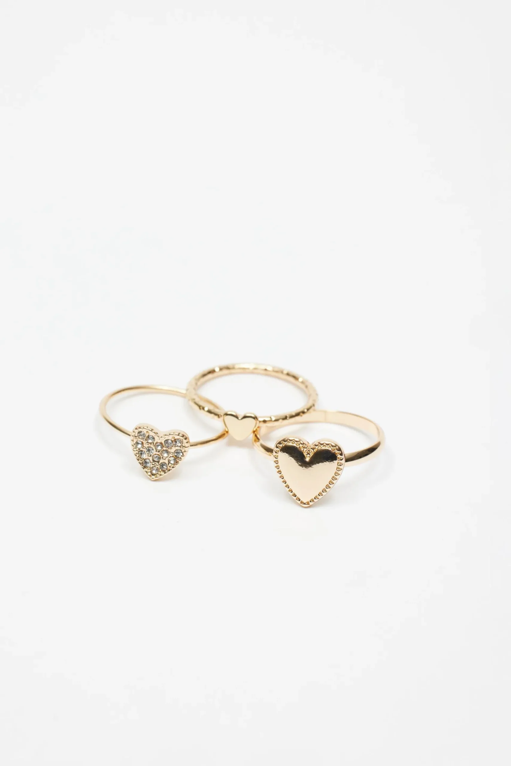 Set Of 10 Hearts Ring Pack*Garage Clothing Online
