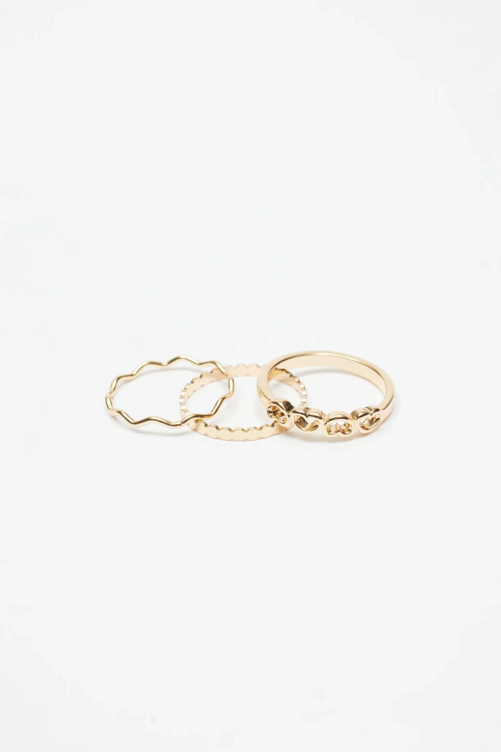 Set Of 10 Hearts Ring Pack*Garage Clothing Online