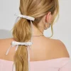 Set Of 6 Ribbon Bow Hair Elastics*Garage Clothing New