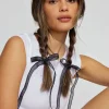 Set Of 4 Scalloped Bow Elastics*Garage Clothing Store
