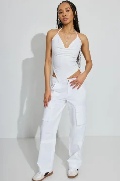 Slinky Cowl Halter Top*Garage Clothing Cheap